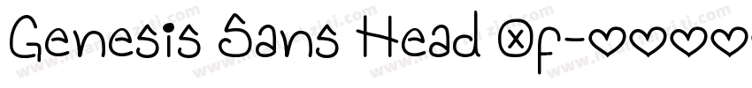 Genesis Sans Head Of字体转换